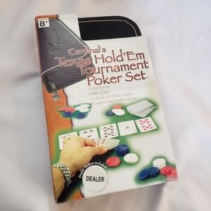 Cardinal Texas Hold Em' Tournament Poker Set Card Game New